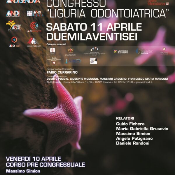 CONGRESSO Liguria Odontoiatrica sabato 11 aprile 2026 all’Acquario: “Tra presente e futuro: le tecniche e i materiali stanno cambiando l’odontoiatria?”